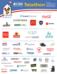 listing of Telethon sponsors as of 10/6/23